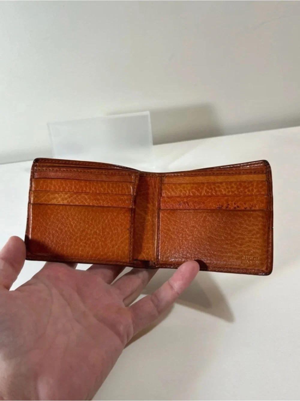 Gucci Brown Guccissima Leather Bifold Wallet